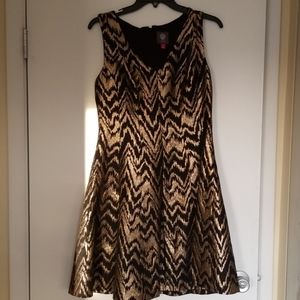 Glamorous black and gold dress